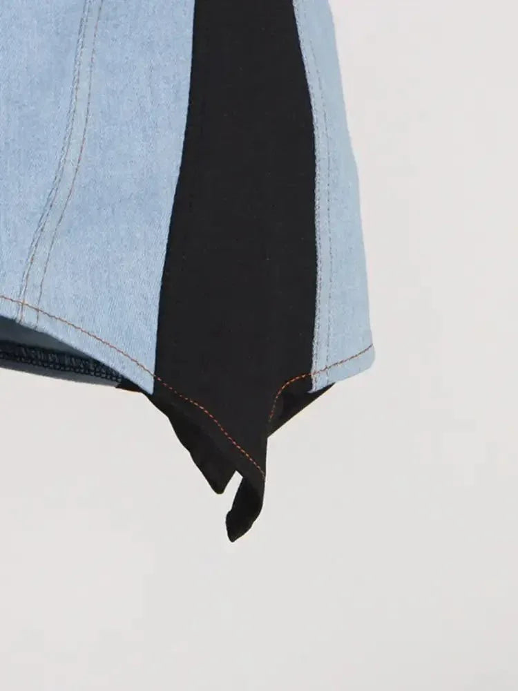 Contrast Adjustable Strap Denim Dress - Update AvenueDenim Dresses & SkirtsTrendsi10010049339194610010049339194649bb4aa39c2148aaab7e84fc9644a206 - Max - OriginBlue