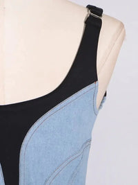 Contrast Adjustable Strap Denim Dress - Update AvenueDenim Dresses & SkirtsTrendsi100100493391946100100493391946a85218448256429aaebcec4e9cfb3ab9 - Max - OriginBlue