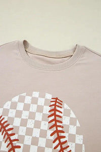 Contrast Checkered Baseball Graphic Round Neck Short Sleeve T-Shirt - Update AvenueTrendsi1001004194794511001004194794511c63e9e7 - 9d34 - 406b - bb7b - e5e1c82c6f73 - MaxDust Storm