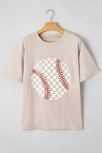 Contrast Checkered Baseball Graphic Round Neck Short Sleeve T-Shirt - Update AvenueTrendsi100100419479451100100419479451b92bb4c2 - 85d7 - 46da - 95d8 - dd9e624fe518 - MaxDust Storm