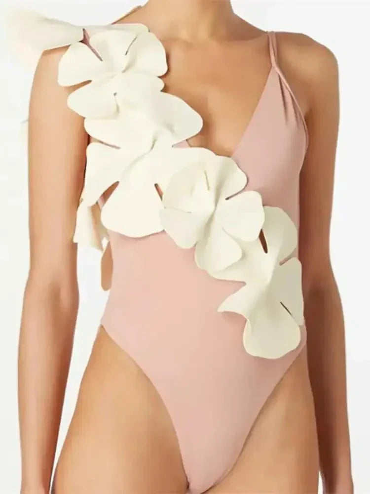 Contrast Flower Spaghetti Strap One - Piece Swimwear - Update AvenueTrendsi100100785976882100100785976882137568d1 - 6c8a - 427a - 8be2 - b3a7bfcca641 - Max - OriginPale Blush