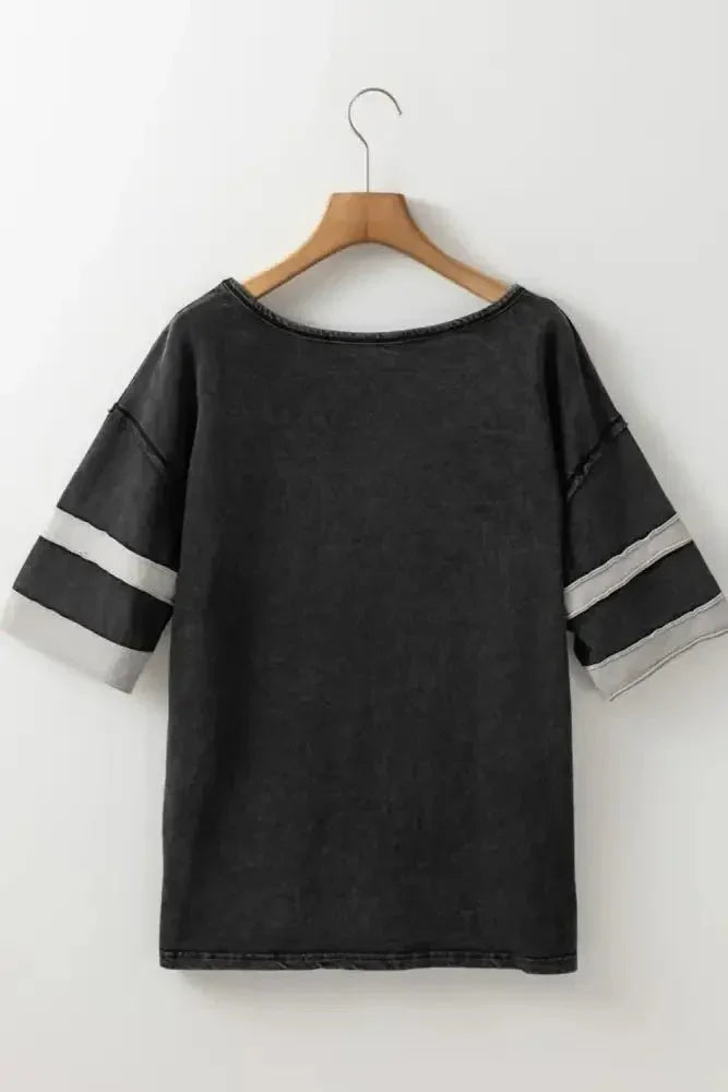 Contrast Round Neck Half Sleeve T-Shirt - Update AvenueT-ShirtsTrendsi1001005421152701001005421152706f797d9d - 51f2 - 41d5 - 8748 - 8d9510ec729c - Max - OriginBlack