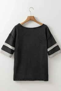 Contrast Round Neck Half Sleeve T-Shirt - Update AvenueT-ShirtsTrendsi1001005421152701001005421152706f797d9d - 51f2 - 41d5 - 8748 - 8d9510ec729c - Max - OriginBlack