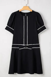Contrast Scallop Trim Bow Detail Short Sleeve Shift Dress - Update AvenueEffortless Elegance: DressesTrendsi100100823828134100100823828134fe897b0d - b40a - 40ce - 805f - 36498a64e7ee - Max - OriginBlack