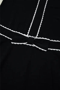 Contrast Scallop Trim Bow Detail Short Sleeve Shift Dress - Update AvenueEffortless Elegance: DressesTrendsi10010082382813410010082382813408bdaba9 - f9a2 - 4b60 - 9513 - b4736b992c31 - Max - OriginBlack