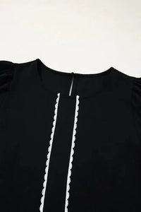Contrast Scallop Trim Bow Detail Short Sleeve Shift Dress - Update AvenueEffortless Elegance: DressesTrendsi100100823828134100100823828134ac84906f - 968b - 4c3d - 8894 - b5a22258b238 - Max - OriginBlack