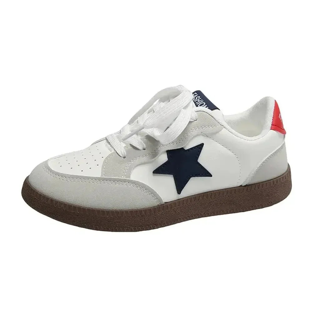 Contrast Star Lace - Up Athletic Sneakers - Update AvenueTrendsi100600088021347100600088021347Contrast Star Lace - Up Athletic SneakersBlue