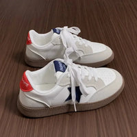 Contrast Star Lace - Up Athletic Sneakers - Update AvenueTrendsi100600088027693100600088027693Contrast Star Lace - Up Athletic SneakersWhite