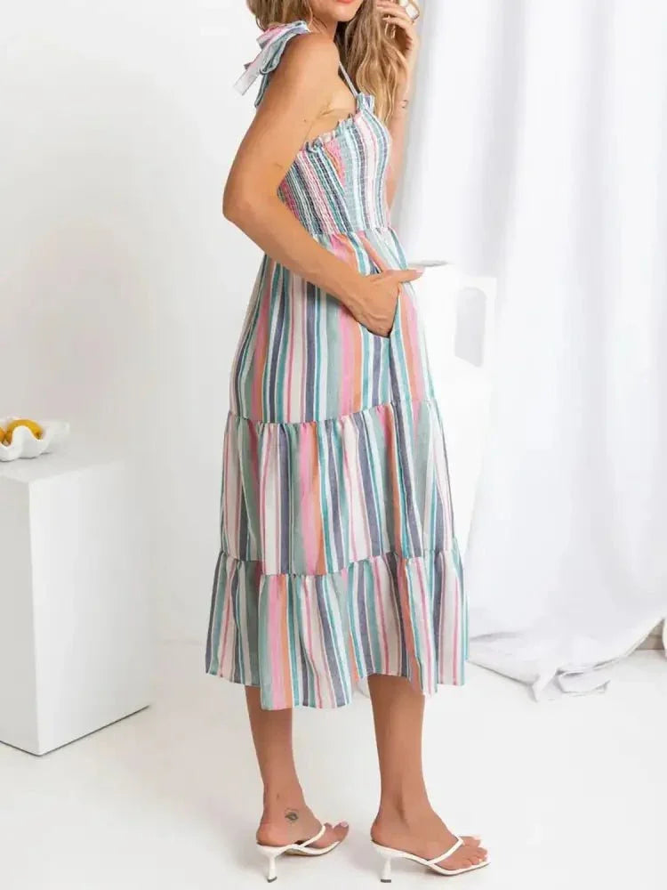 Contrast Striped Square Neck Cami Dress - Update AvenueEffortless Elegance: DressesTrendsi100100792981122100100792981122d28a0776 - dccf - 4cb8 - 9cb9 - 6c1b672e6ea6 - Max - OriginStripe