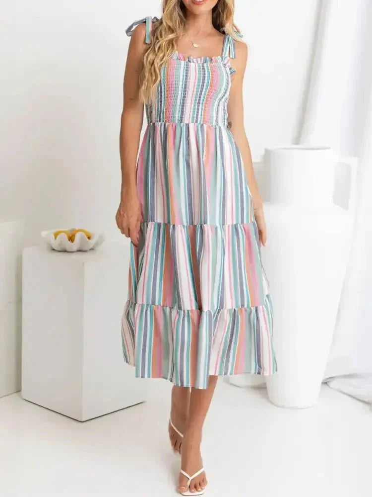 Contrast Striped Square Neck Cami Dress - Update AvenueEffortless Elegance: DressesTrendsi100100792981122100100792981122f432425e - c329 - 4201 - a656 - 27248edc25ca - Max - OriginStripe