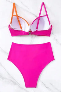 Contrast Sweetheart Neck Bikini Set - Update AvenueTrendsi1001002326219091001002326219096f2e5436 - 5c60 - 4e1c - 8e93 - c1ad7f39eede - MaxHot Pink