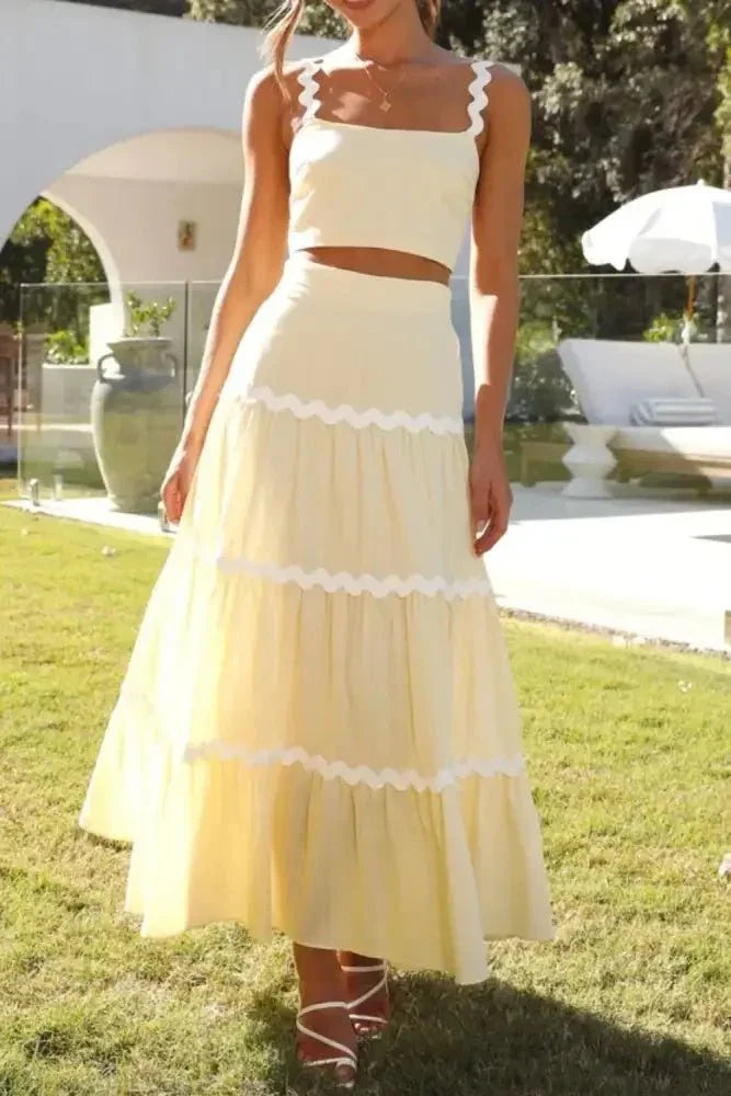 Contrast Trim Cami and Maxi Skirt Set - Update AvenueVacation StyleTrendsi100100621031193100100621031193b4033e12 - 95e6 - 4829 - b79b - c6504ff3e0f9 - MaxPastel Yellow