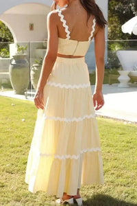 Contrast Trim Cami and Maxi Skirt Set - Update AvenueVacation StyleTrendsi100100621031193100100621031193ae5f38af - d32a - 4d94 - b559 - 09e2aa26d442 - MaxPastel Yellow