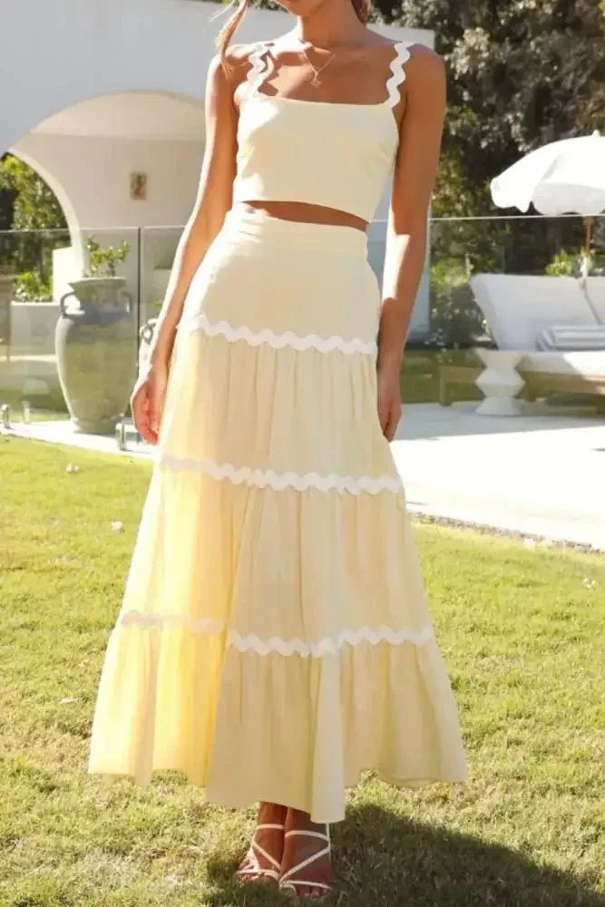 Contrast Trim Cami and Maxi Skirt Set - Update AvenueVacation StyleTrendsi100100621031193100100621031193762cd2ba - 2c0b - 4c0f - b094 - 36095a69fa0a - MaxPastel Yellow