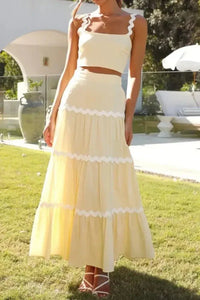 Contrast Trim Cami and Maxi Skirt Set - Update AvenueVacation StyleTrendsi100100621031193100100621031193762cd2ba - 2c0b - 4c0f - b094 - 36095a69fa0a - MaxPastel Yellow