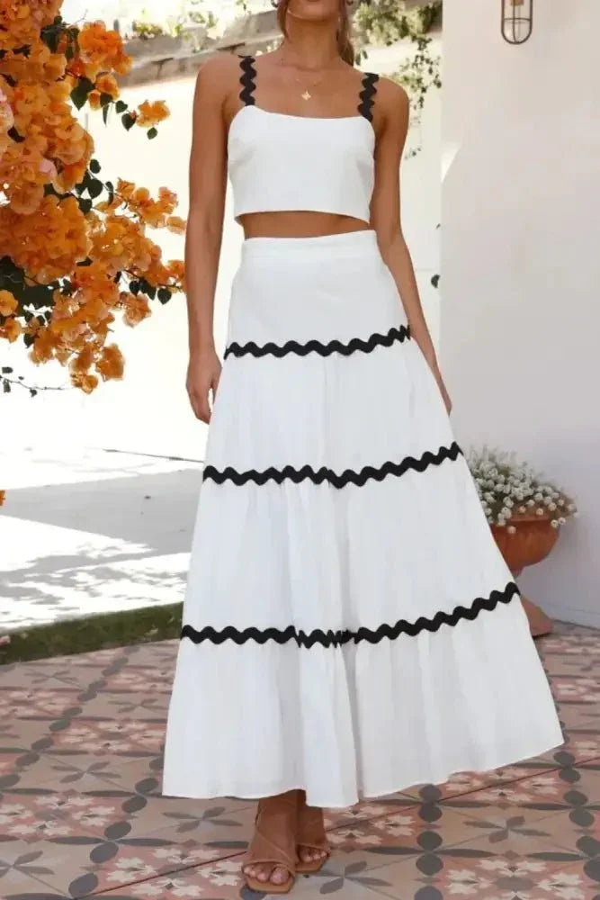 Contrast Trim Cami and Skirt Set - Update AvenueVacation StyleTrendsi1001004094810381001004094810382fe29a34 - b76c - 4003 - 859a - 63b4c51449ba - MaxWhite