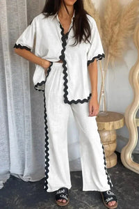 Contrast Trim Half Sleeve Top and Pants Set - Update AvenueVacation StyleTrendsi1001008700811481001008700811488aeeef3d - e50b - 4dae - bdfd - 6ce963742f5d - MaxWhite