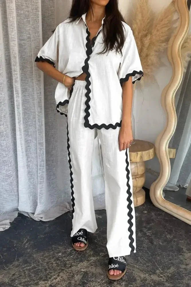 Contrast Trim Half Sleeve Top and Pants Set - Update AvenueVacation StyleTrendsi100100870081148100100870081148658c2d7f - ae6c - 4d8d - 913d - 7bdfc2b1e87b - MaxWhite