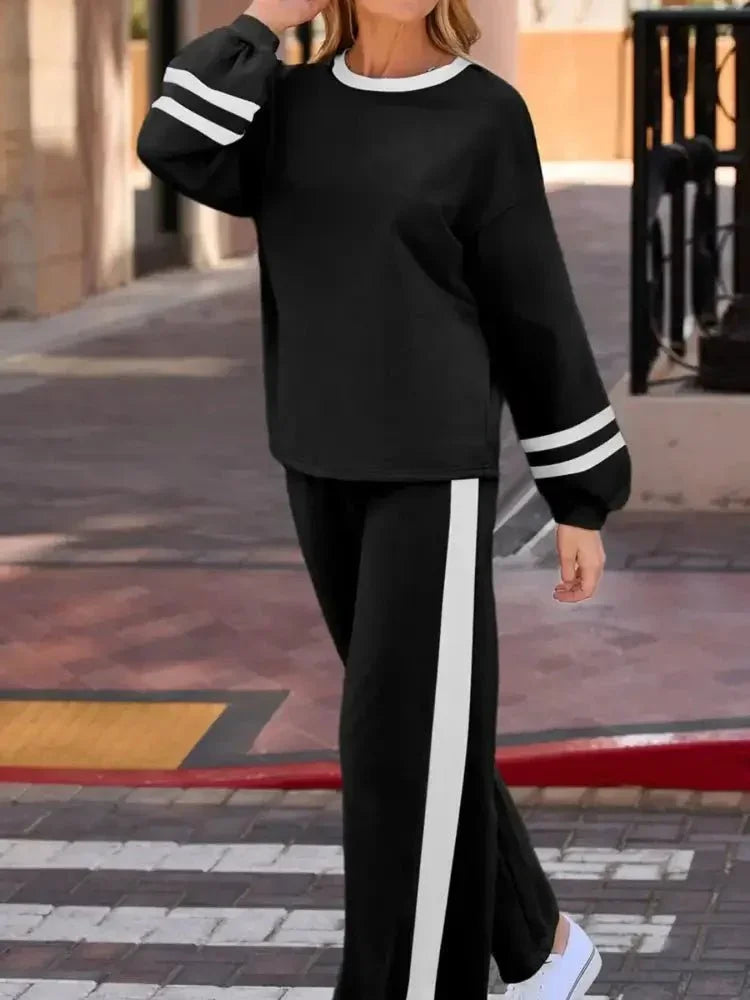 Contrast Trim Round Neck Top and Pants Set - Update AvenueDaily EssentialsTrendsi1001003552356131001003552356137b7cb5f7 - c2db - 4a37 - 8dba - 65f6a14c17ef - Max - OriginBlack