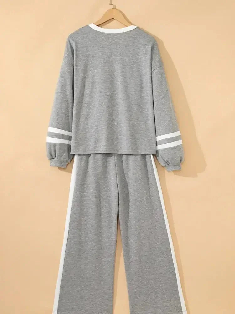 Contrast Trim Round Neck Top and Pants Set - Update AvenueDaily EssentialsTrendsi1001003552384051001003552384050a69fa9eced948668ddcb8201c0f148b - Max - OriginGray