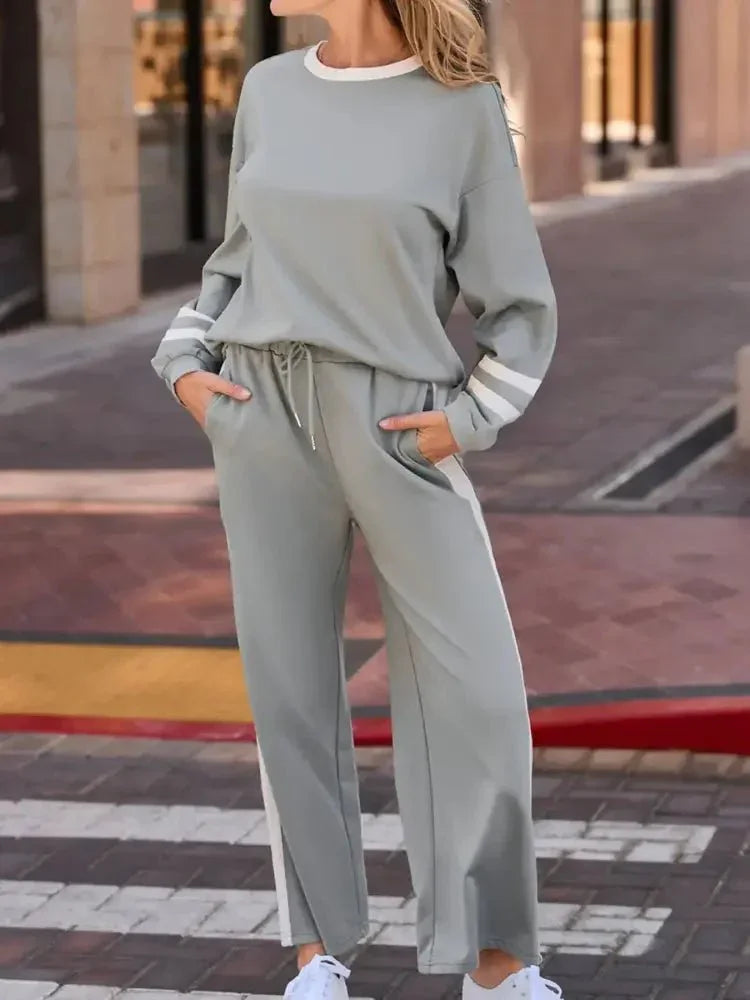 Contrast Trim Round Neck Top and Pants Set - Update AvenueDaily EssentialsTrendsi100100355238405100100355238405ed4e746d - 9a6b - 4766 - a18d - ca23f725d19e - Max - OriginGray