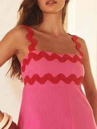 Contrast Trim Square Neck Maxi Cami Dress - Update AvenueBoho VibesTrendsi1001006705156241001006705156244fd329a7 - 732f - 44a5 - b7fa - b29e787c882b - Max - OriginPink/Red