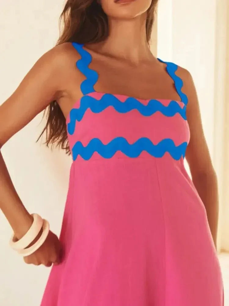 Contrast Trim Square Neck Maxi Cami Dress - Update AvenueBoho VibesTrendsi1001006705166581001006705166584ac0f76a - ca93 - 4711 - 9f33 - c47ec0b2402b - Max - OriginPink/Blue
