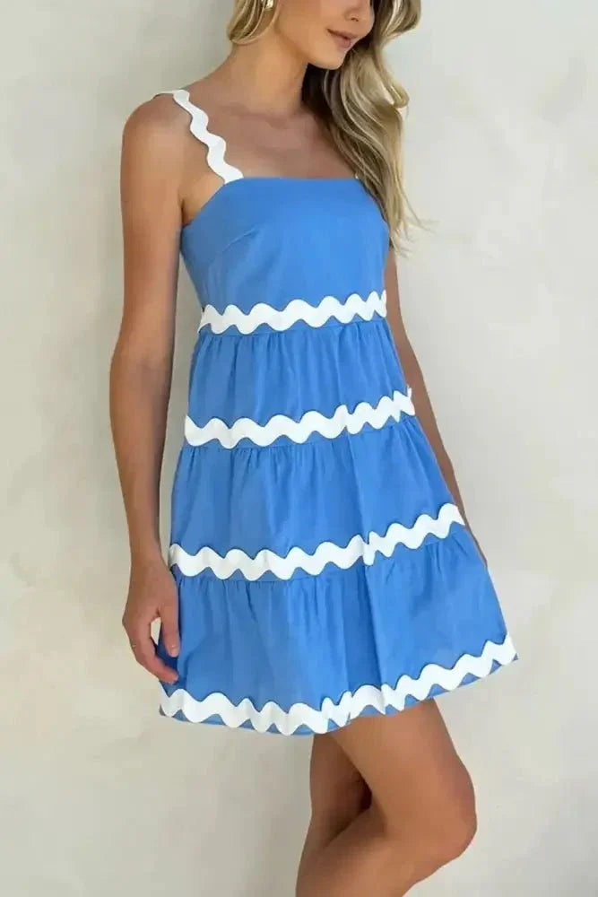 Contrast Trim Square Neck Tiered Dress - Update AvenueFestival VibesTrendsi1001008840818011001008840818013f7e2e1b - 753a - 400c - 97b6 - bf02073c8f70 - MaxBlue
