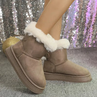 Cozy Fur-Lined Platform Winter Boots
