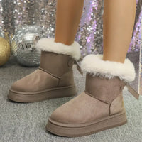 Cozy Fur-Lined Platform Winter Boots