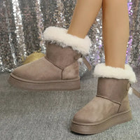 Cozy Fur-Lined Platform Winter Boots