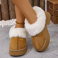 Cozy Fur-Lined Winter Platform Boots