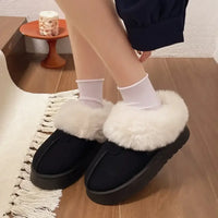 Cozy Furry Platform Boots