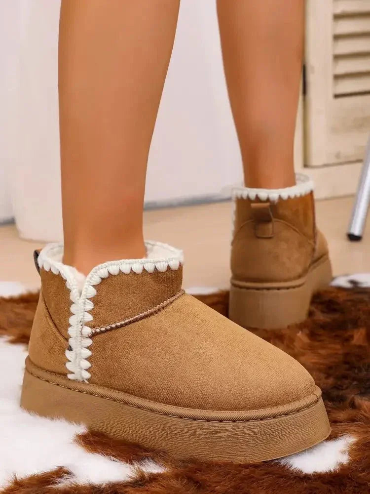 Cozy Winter Ankle Boots with Fluffy Fur Lining - Update AvenueTrendsi100600944995231100600944995231Cozy Winter Ankle Boots with Fluffy Fur LiningCamel