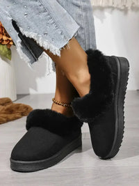 Cozy Winter Fur - Lined Ankle Boots - Update AvenueTrendsi100600387178104100600387178104Cozy Winter Fur - Lined Ankle BootsBlack