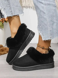 Cozy Winter Fur - Lined Ankle Boots - Update AvenueTrendsi100600387178104100600387178104Cozy Winter Fur - Lined Ankle BootsBlack