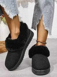 Cozy Winter Fur - Lined Ankle Boots - Update AvenueTrendsi100600387178104100600387178104Cozy Winter Fur - Lined Ankle BootsBlack