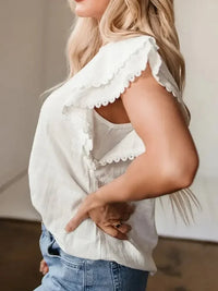 Crinkled Layered Ruffled Flutter Sleeve Blouse - Update AvenueTrendsi100100439031907100100439031907d5e2d357 - cdf2 - 4725 - 9649 - a512a7baab6c - Max - OriginWhite