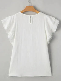 Crinkled Layered Ruffled Flutter Sleeve Blouse - Update AvenueTrendsi1001004390319071001004390319072a45c99d - fdea - 4505 - 890f - f71014b452c4 - Max - OriginWhite