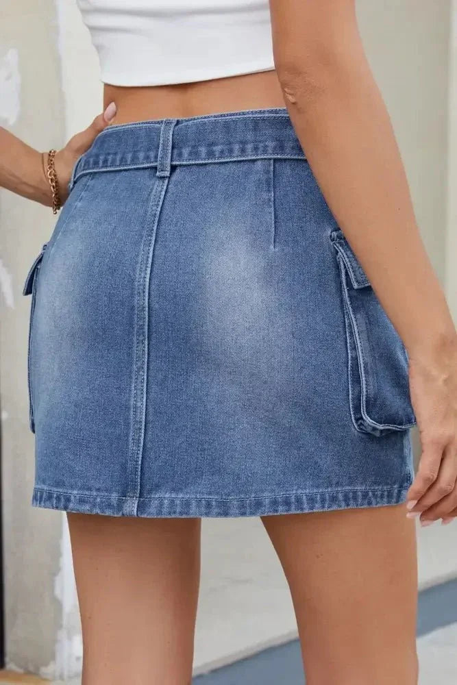 Criss - Cross Waist Detail Denim Mini Skirt - Update AvenueDenim Dresses & SkirtsTrendsi10010019608004910010019608004937c7ddda - 673d - 4fe1 - bdb4 - 0a7830d30299 - Max - OriginBlue
