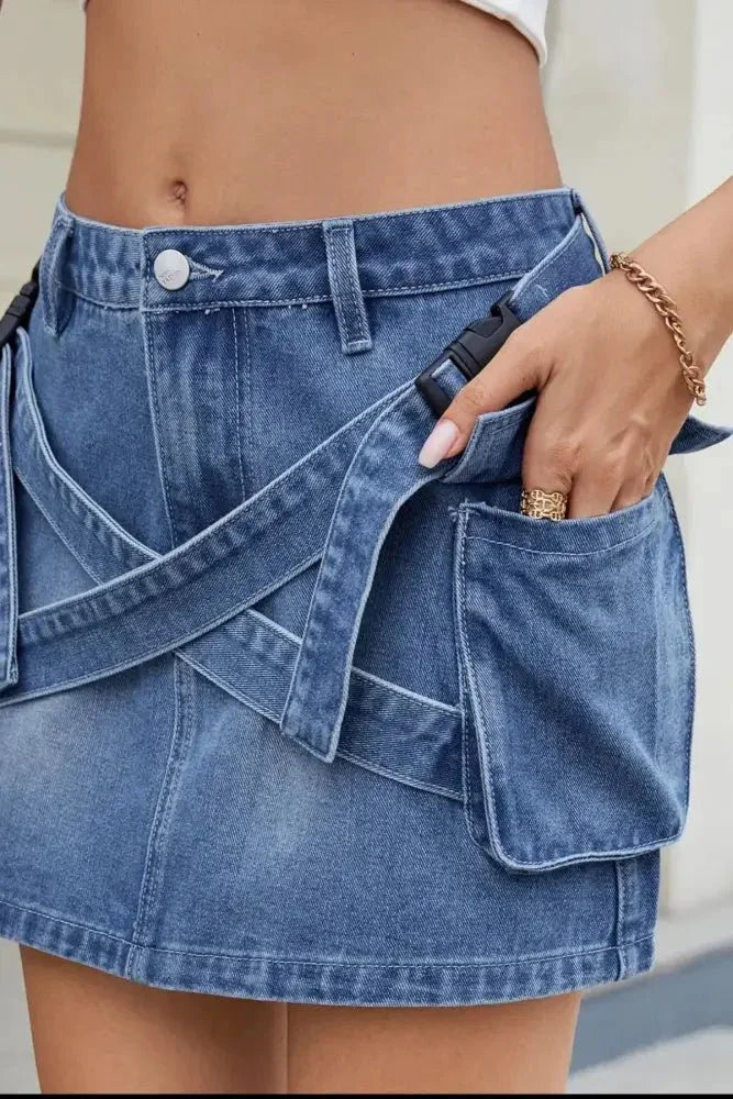 Criss - Cross Waist Detail Denim Mini Skirt - Update AvenueDenim Dresses & SkirtsTrendsi100100196080049100100196080049e41b5ca7 - 732c - 4c83 - ba23 - 703ddc6623ba - Max - OriginBlue