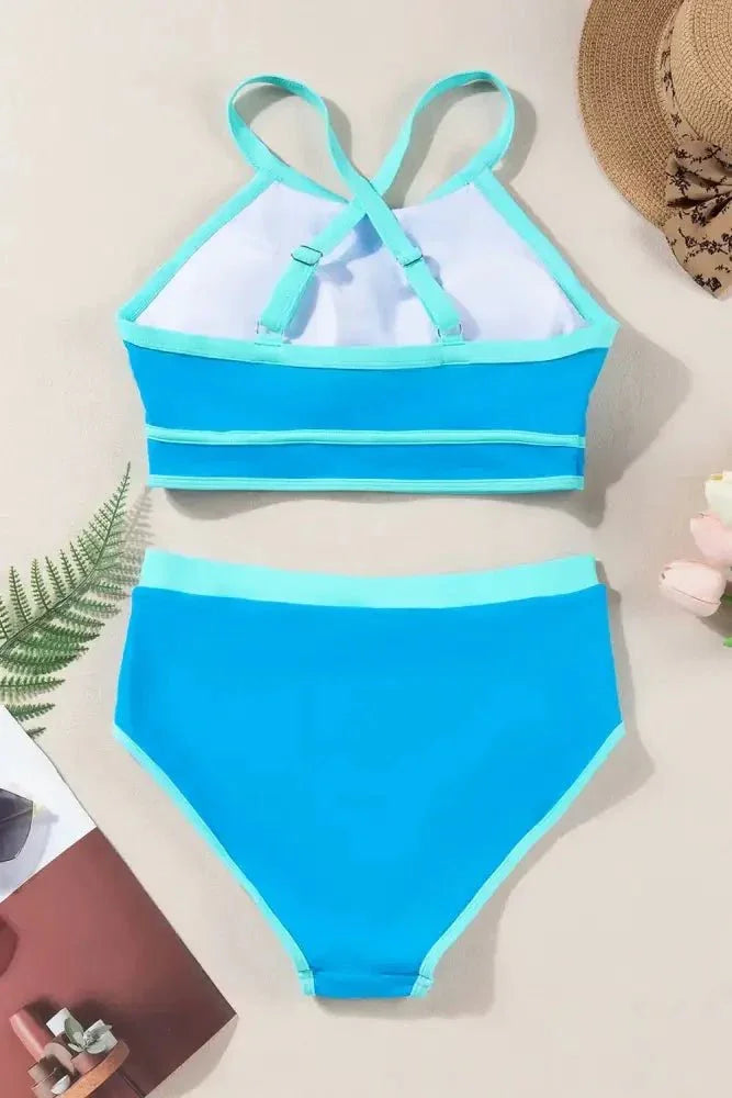 Crisscross Round Neck Two - Piece Swim Set - Update AvenueTrendsi1001009576317801001009576317807c84c1cb - b741 - 477a - 9b9c - 99b55ad31453 - MaxSky Blue