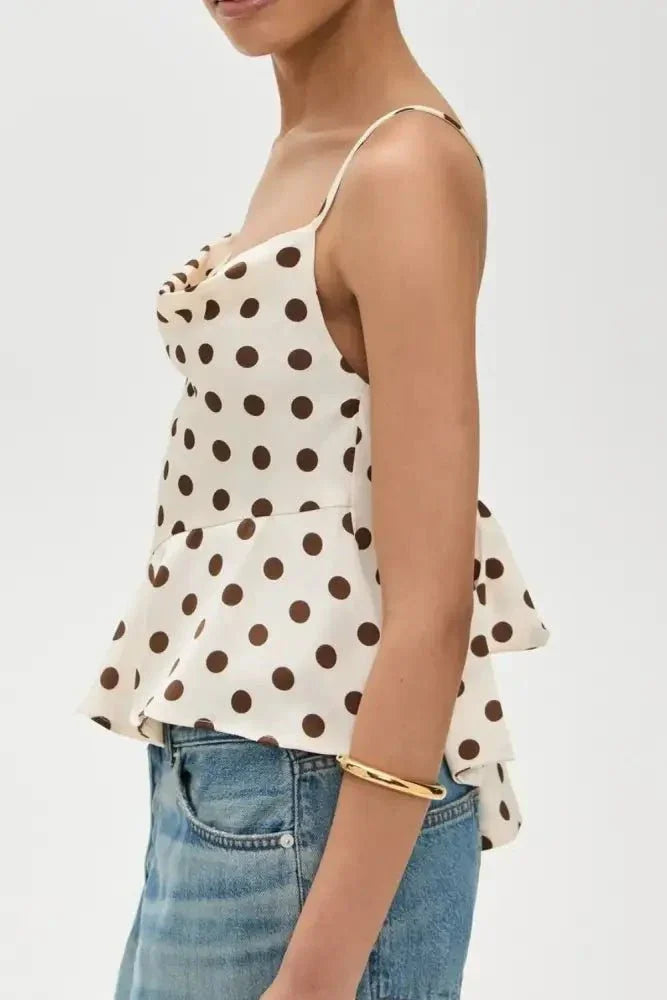 Crisscross Ruffled Hem Polka Dot Cami - Update AvenueFestival VibesTrendsi100100115311014100100115311014a6664b80 - 49a7 - 4a2b - 94e5 - 69f6d2b28418 - MaxBeige