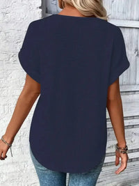 Crochet Lace Short Sleeve Casual T-Shirt - Update AvenueT-ShirtsTrendsi100100253470615100100253470615cd7ea105 - 6669 - 4279 - a035 - 5bc65d68a08c - Max - OriginPink