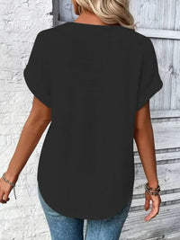 Crochet Lace Short Sleeve Casual T-Shirt - Update AvenueT-ShirtsTrendsi10010025347482610010025347482638172f95 - 1c42 - 42e8 - 9dfb - 405da37d1693 - Max - OriginBlack