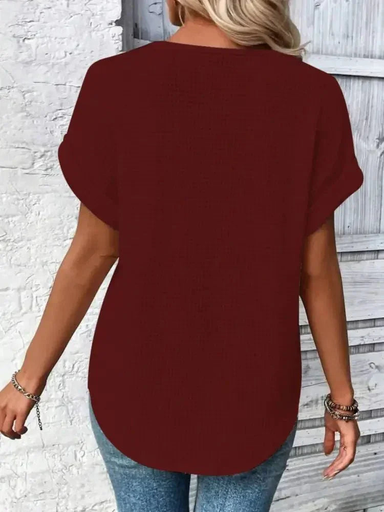 Crochet Lace Short Sleeve Casual T-Shirt - Update AvenueT-ShirtsTrendsi100100253474826100100253474826608bf23f - f4f5 - 4e00 - a3d4 - 31304026d842 - Max - OriginBlack