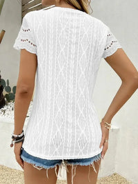Crochet Lace Short Sleeve T-Shirt - Update AvenueT-ShirtsTrendsi1001004861451781001004861451781ad2da8967ce41f19cf889c25fafe0bc - Max - OriginWhite