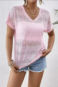 Crochet Lace V - Neck Summer Top - Update AvenueT-ShirtsTrendsi100100837058190100100837058190a45781e7 - a34d - 4598 - 9840 - c8b3e4fc1022 - Max - OriginPink
