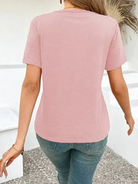 Cross Line Detail Round Neck T-Shirt - Update AvenueT-ShirtsTrendsi100100962364231100100962364231b303d7c53011499980e04009de4c6a48 - Max - OriginPink