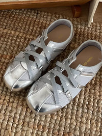 Cross-Strap Comfort Mule Loafers